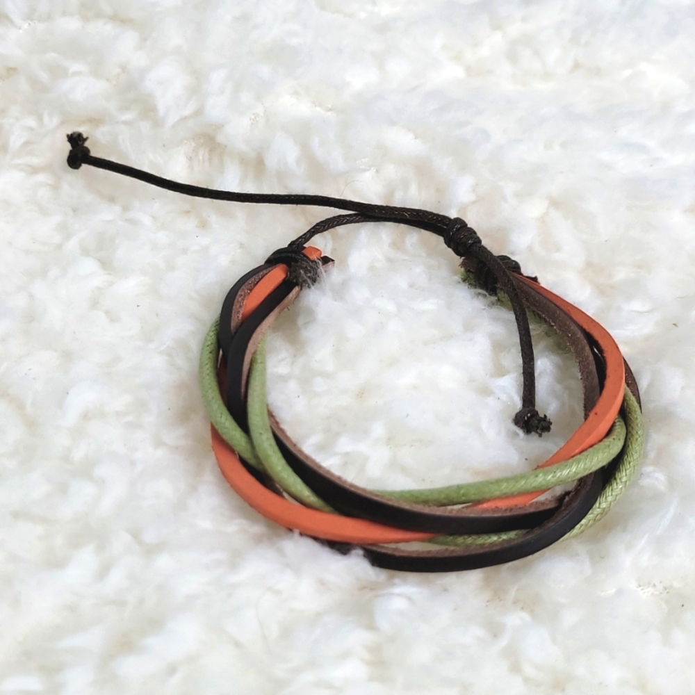 NEW - Handmade Leather Bracelet Cuff